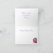 ロマンチック飾なバレンタインデーのカスタマイズ可能 カード (内部)