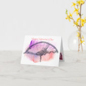 ロマンチック飾なバレンタインデーのカスタマイズ可能 カード (黄色い花)