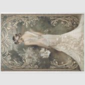 ロマンチック1920年代のフラッエレガントパー&フローラ 薄葉紙 (正面)