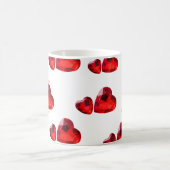 ロマンチック3Dハートラブマグ コーヒーマグカップ (中央)