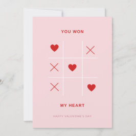 ロマンチック あなたが私の心を勝ち取った バレンタインデーのカード シーズンカード