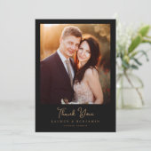 ロマンチック ウォーム フォト サンキューカード (スタンド正面)
