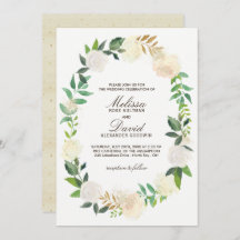 ロマンチック ウッドランド ウェディング 招待状