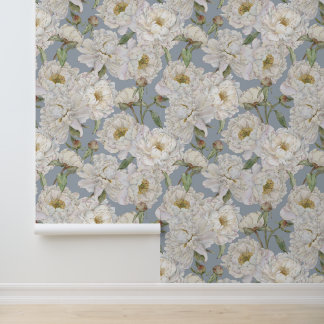 ロマンチック&エレガンスウォーターのカラーフローラ壁紙 壁紙