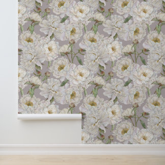 ロマンチック&エレガンスウォーターのカラーフローラ壁紙 壁紙