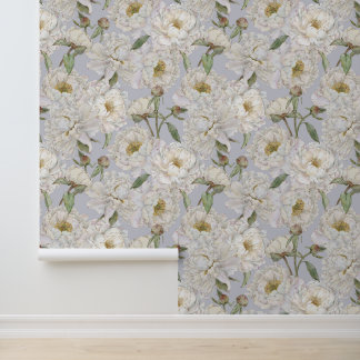 ロマンチック&エレガンスウォーターのカラーフローラ壁紙 壁紙