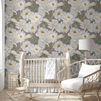 ロマンチック&エレガンスウォーターのカラーフローラ壁紙 壁紙