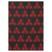 ロマンチック、エレガントヴィンテージダマスクレッドゴシック テーブルクロス (正面)