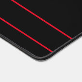 ロマンチック、エレガントヴィンテージレッドダマスクパーソナライズされた デスクマット (コーナー)