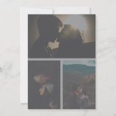 ロマンチック エレガント 4 フォト ヴェラム オーバーレイ ウェディング 招待状 (裏面)