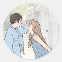 ロマンチック カップル ラブ ステッカー – エレガントなギフト ラッピング