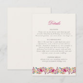 ロマンチック クラシカル パール スワン フラワー フレーム ウェディング エンクロージャーカード (正面/裏面)