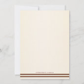 ロマンチック クラシック ミュージック ローズ ウェディング 招待状 (裏面)