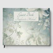 ロマンチック ゴス ホワイト タペストリー オーダーメイド ゲストブック (正面)