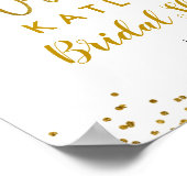 ロマンチック ゴールド ラブへ乾杯 ウェルカムサイン ポスター (角)