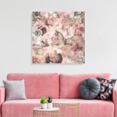 ロマンチック・スチームパンク |アンティークヴィンテージエフェメラ キャンバスプリント (インサイチュ (リビング))