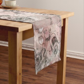 ロマンチック・スチームパンク |アンティークヴィンテージエフェメラ ショートテーブルランナー (インサイチュ)