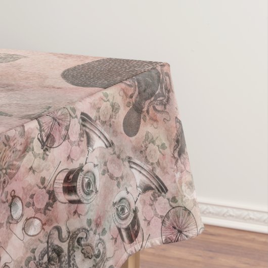 ロマンチック・スチームパンク |アンティークヴィンテージエフェメラ テーブルクロス (インサイチュ)