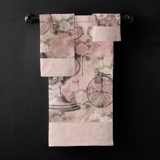 ロマンチック・スチームパンク |アンティークヴィンテージエフェメラ バスタオルセット