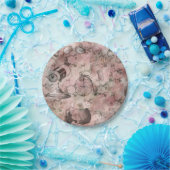 ロマンチック・スチームパンク |アンティークヴィンテージエフェメラ ペーパープレート (パーティー)