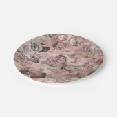 ロマンチック・スチームパンク |アンティークヴィンテージエフェメラ ペーパープレート (アングル)