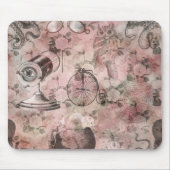 ロマンチック・スチームパンク |アンティークヴィンテージエフェメラ マウスパッド (正面)