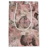 ロマンチック・スチームパンク |アンティークヴィンテージエフェメラ ミディアムペーパーバッグ (正面)