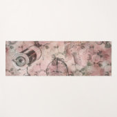 ロマンチック・スチームパンク |アンティークヴィンテージエフェメラ ヨガマット (正面(横))