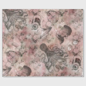 ロマンチック・スチームパンク |アンティークヴィンテージエフェメラ ラッピングペーパー (フラット)