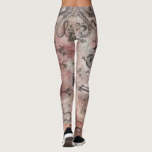 ロマンチック・スチームパンク |アンティークヴィンテージエフェメラ レギンス (裏面)