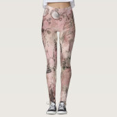 ロマンチック・スチームパンク |アンティークヴィンテージエフェメラ レギンス (正面)