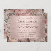 ロマンチック・スチームパンク |アンティークヴィンテージエフェメラ 招待状 (正面/裏面)