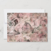 ロマンチック・スチームパンク |アンティークヴィンテージエフェメラ 招待状 (裏面)