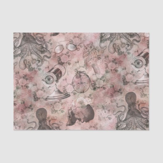 ロマンチック・スチームパンク |アンティークヴィンテージエフェメラ 薄葉紙 (正面)