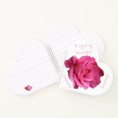 ロマンチック ハッピー バレンタイン ピンクのバラの愛の日記 ノートブック (内部)
