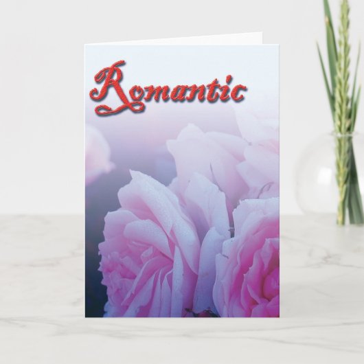 ロマンチック、バラ シーズンカード (正面)