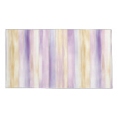 ロマンチック パープル アイリス フラワリー 枕カバー (裏面-左)