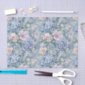 ロマンチック ピンク パープル フラワーズ ウェディング 薄葉紙 (クラフト)