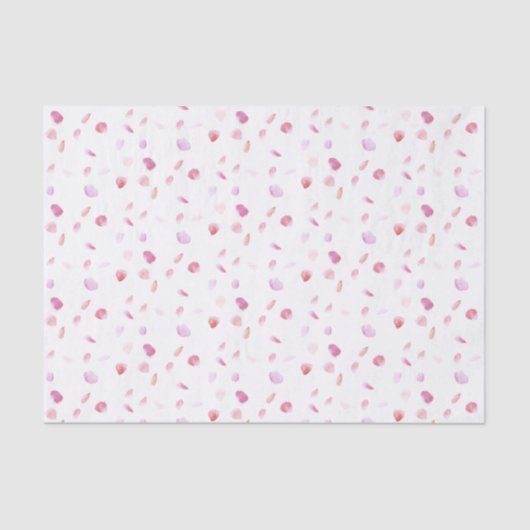 ロマンチック ピンク ローズ ペタル フラワーブライダルシャワー 薄葉紙 (正面)