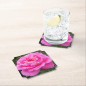 ロマンチック ピンク ローズ 'レオナルド ダ ヴィンチ'   ペーパーコースター (インサイチュ)