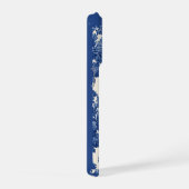 ロマンチック フレンチ トワール パウダー ブルー オーダーメイド iPhoneケース (右側面)