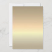 ロマンチック ブラック ゴールド モノグラム 結婚式招待状 招待状 (裏面)