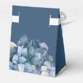 ロマンチック ブルー 水彩 ハイドランジアの花 ネイビー フェイバーボックス (裏面サイド)