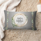 ロマンチック ボタニカル ゴールデン リングス アニバーサリー ランバークッション (ブランケット)