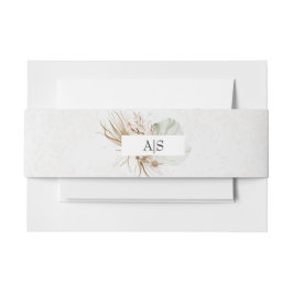 ロマンチック ボヘミアンフラワー ウェディング 招待状ベリーバンド