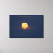 ロマンチック ムーンライト 水彩画 オリジナル アート