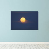 ロマンチック ムーンライト 水彩画 オリジナル アート キャンバスプリント (インサイチュ (ウッドフロア))