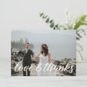 ロマンチック⎢モノグ結婚ラムサンキューカード シーズンカード (スタンド正面)