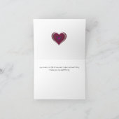 ロマンチック ラブリー 親密 チャーミング 愛情の詩 カード (内部)