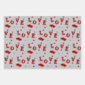 ロマンチック ラブ 包装紙 ラッピングペーパーシート (正面3)